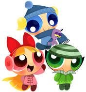 Colorful Powerpuff Girls clipart