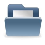 Computer Folder in graphic representation