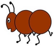 brown ant as a graphic image