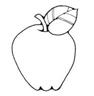 Apple Clip Art Black And White drawing