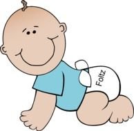 Black Baby Boy Clip Art N14
