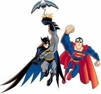Batman And Superman Cartoon drawing