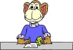 Clip Art raquo Monkeys N7