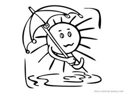 Free Printable Sun Coloring Pages