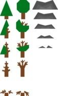 trees with different numbers of leaves