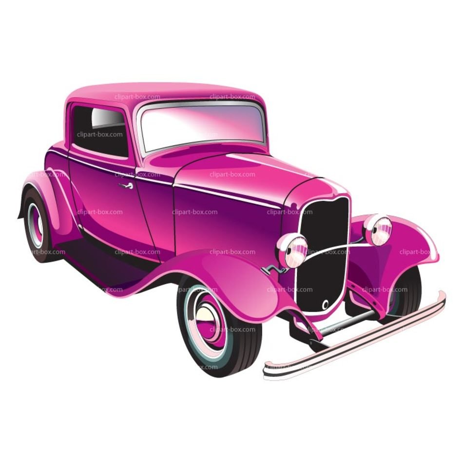 Pink Hotrod darwing