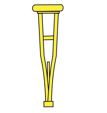 Crutch Clip Art N5