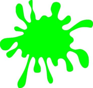 Blue Paint Splatter Clip Art N32