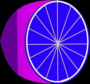 Shopped Lime Vector Clip Art