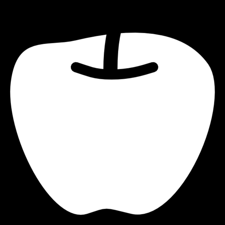 Apple Clip Art Black And White N20