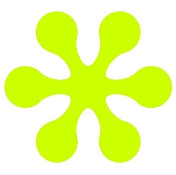 Lime Green Flower Clip Art N13