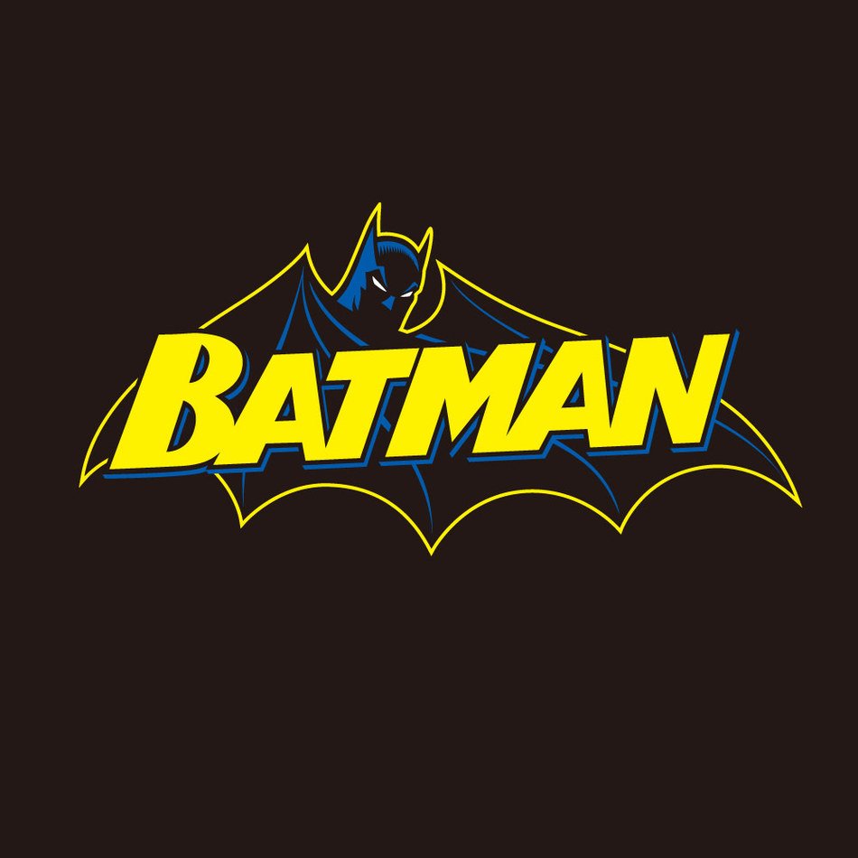 Batman as the inscription in the picture
