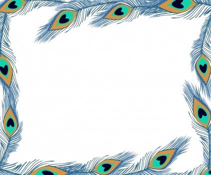 Peacock Border Clip Art N13