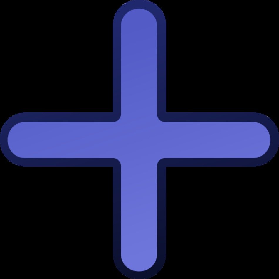 Add Blue Vector Clip Art N2