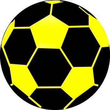 Black And Yellow Soccer Ball