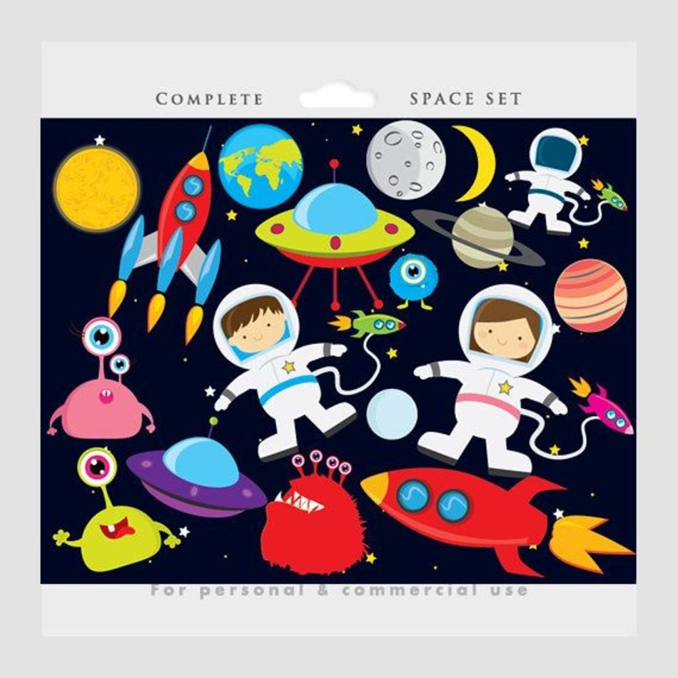 Space And Astronaut Clip Art N2