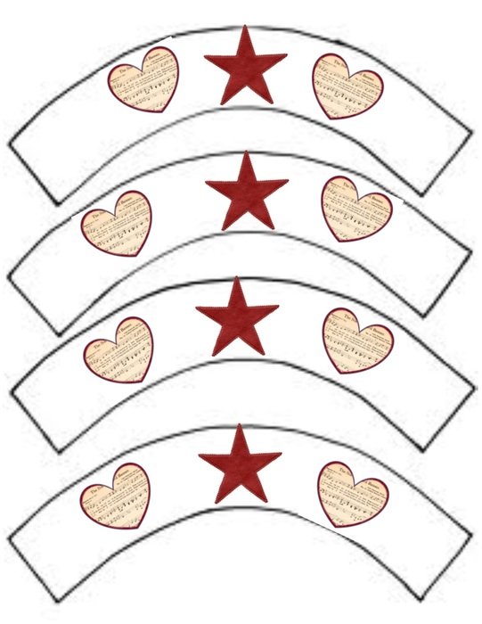 Ä°llustration of Hearts and stars