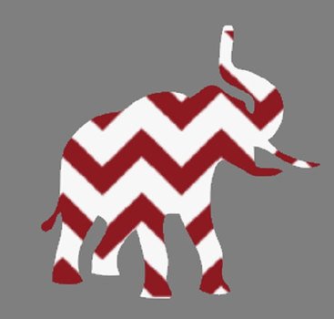 Chevron Elephant Clip Art N14