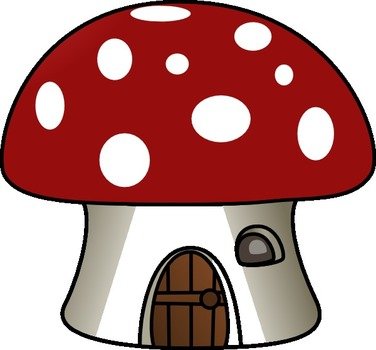 Mushroom House Clip Art N15