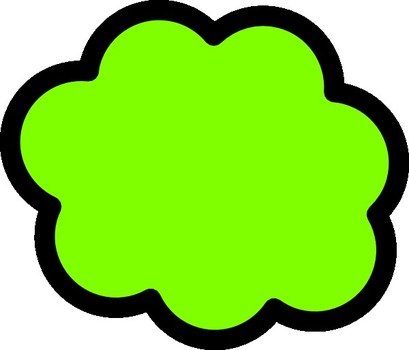 Green Cloud Clip Art N5