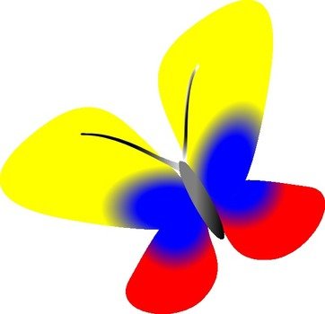 Rainbow Butterfly Clip Art Free