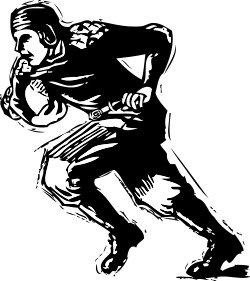 Football Player Clip Art N100