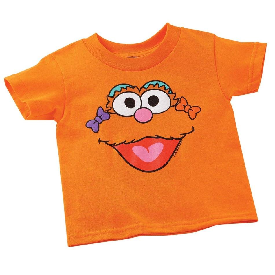 Zoe, Sesame Street character, print on t-shirt