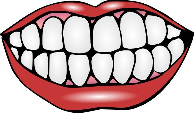 Yellow Clip Art Mouth With Teeth