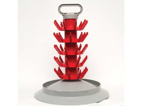 red plastic tree