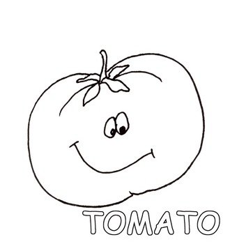 Tomato Coloring Page N5