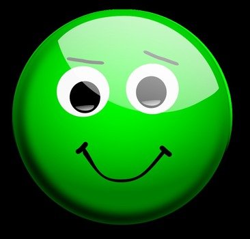 Green Smiley Face N5