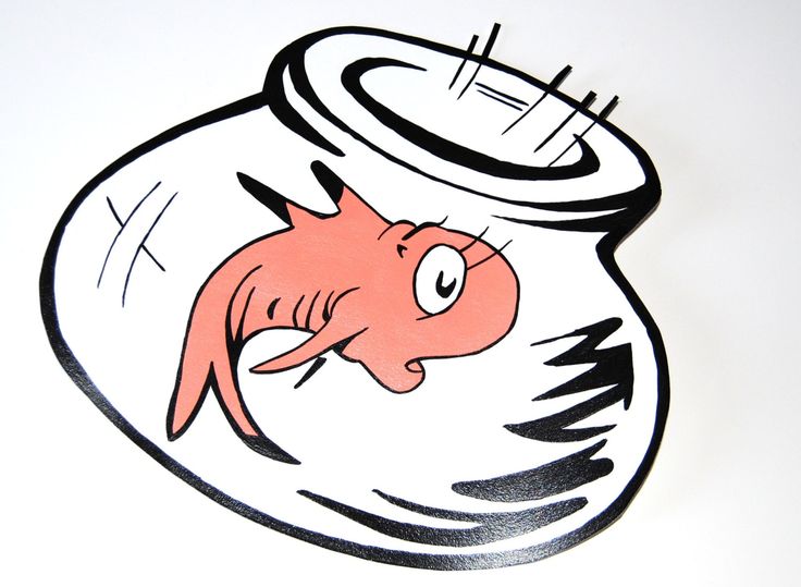 Dr Seuss Fish Bowl Coloring Page Free Image