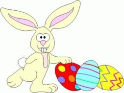 drawing of Bunny Easter Eggs