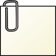Note Paper Clip Art N7