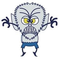 Scary Halloween Werewolf Emoticon