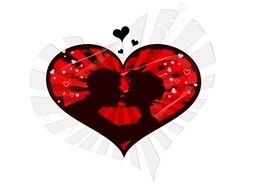 People in love clipart