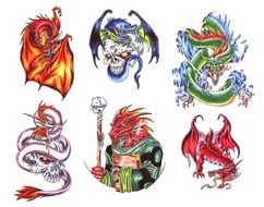 Dragon Tattoo Designs drawing