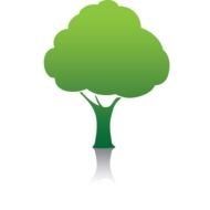 Tree green Icon darwing