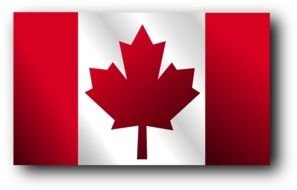 Waving Canadian Flag clipart