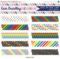 Clipart Graphics Clip Art Frames With Polka Dotted Chevron And Striped