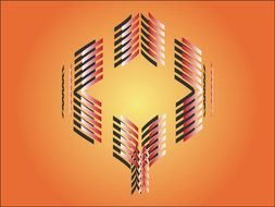 abstract form of stripes