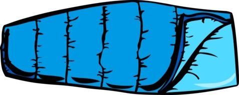 big sleeping bag as a picture for clipart