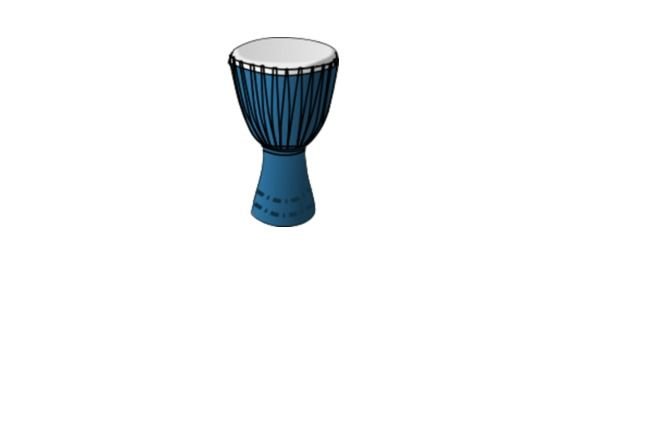 Clip Art of African Drum