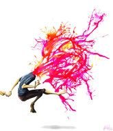 Color Splash Clip Art drawing