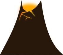 Volcano Animated Clip Art N7