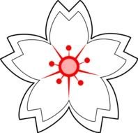 Drawing Flower Outline Clip Art N2