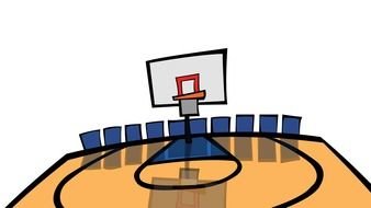 Free Printable Basketball Court Clip Art