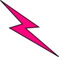 Pink Lightning Bolt Clip Art