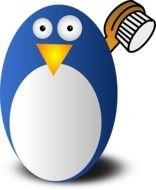 Blue Penguin Clip Art N4