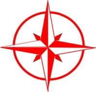 Red Compass Clip Art N2